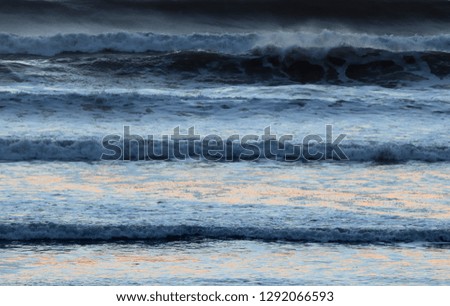 Colorful ocean background with waves 