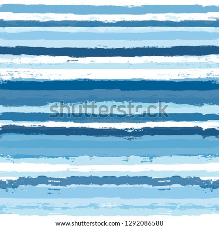 Paint Lines Seamless pattern. vector striped summer sea background. geometric sailor paint stripes. blue ink brush strokes. grunge stripes, modern paintbrush line for wrapping, wallpaper, textile