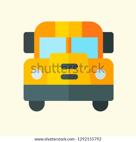 Public Transportation Flat Icon Vector Graphic Download Template Modern