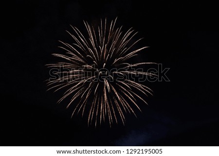 fireworks at night Royalty-Free Stock Photo #1292195005