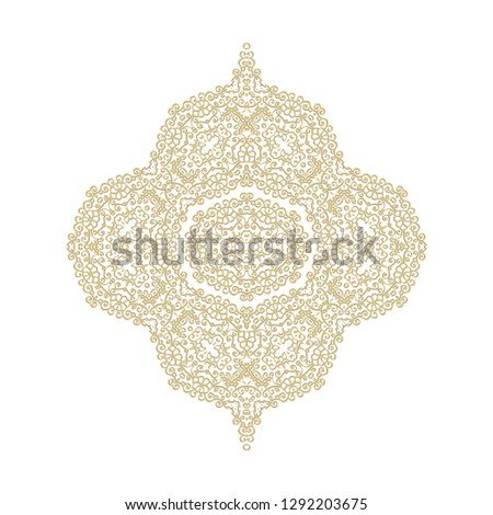 Vector ornamental decorative composition, oriental style 