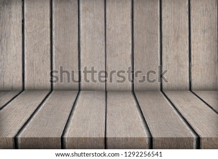 Thescene made up of wood is used in various graphic works or advertisements