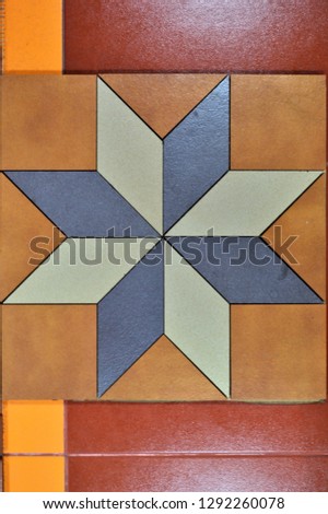 texture lined floor tiles