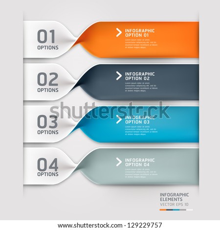 Modern spiral infographics options banner. Vector illustration. can be used for workflow layout, diagram, number options, web design. Royalty-Free Stock Photo #129229757