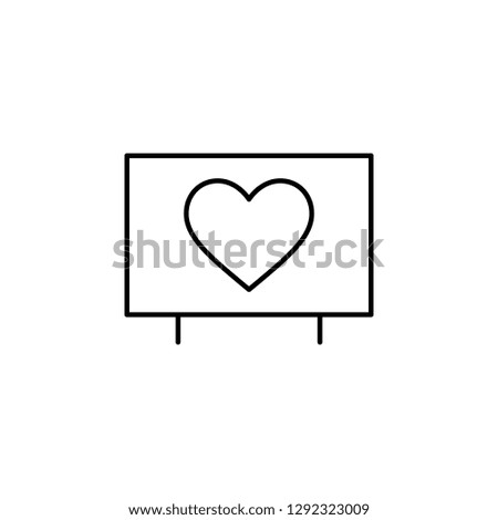 love education heart  icon. Element of Valentine's Day icon for mobile concept and web apps. Detailed love education heart  icon can be used for web and mobile