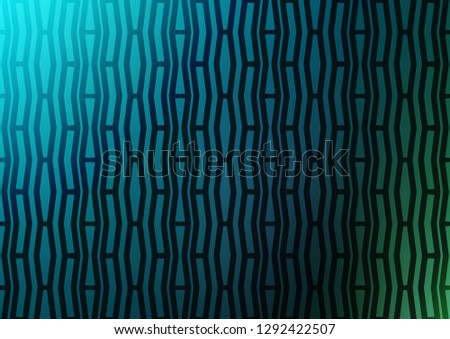 Dark Blue, Green vector pattern with narrow lines. Blurred decorative design in simple style with lines. The pattern can be used for websites.