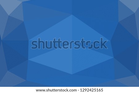 Light BLUE vector polygonal pattern. Triangular geometric sample with gradient.  Template for your brand book.