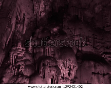 Ancient cave in color