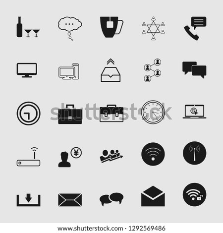 vector communication icons set 