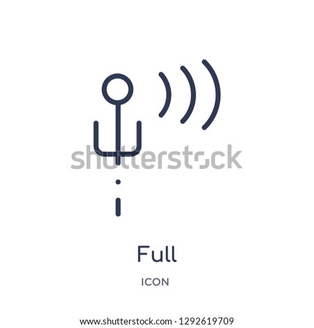 Linear full icon from Electrian connections outline collection. Thin line full icon vector isolated on white background. full trendy illustration