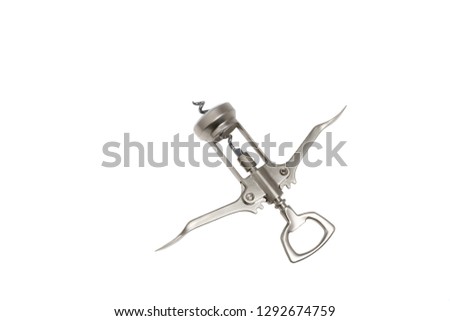 Corkscrew isolated on white background