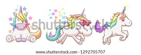 unicorn bundle clipart