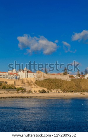 Sight of the City of Sines and the Beach Vasco of Gamma, Alentejo, Portugal