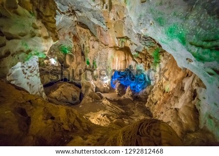 Underground stalactites Caves of Okinawa, Japan