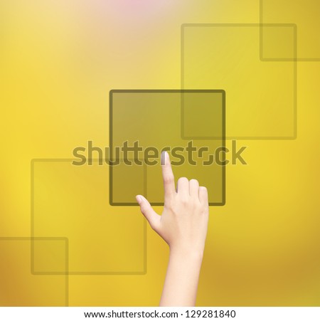 business hand clicking
