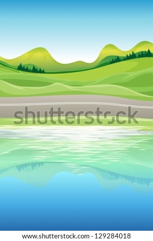 Illustration of the river view