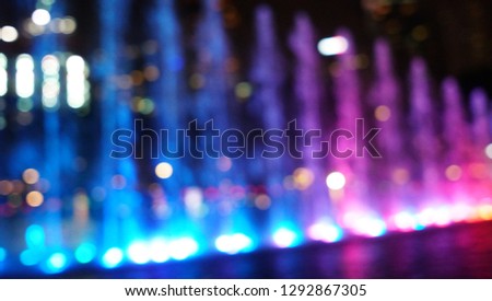 colorful bokeh and colorful light painting