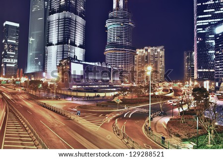Night city scene