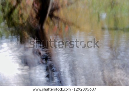 abstract art background effect fast motion  lake out of focus closeup