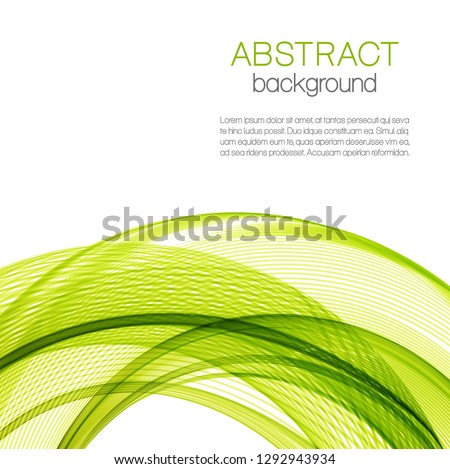 Abstract color wave on white background