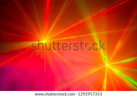 Colorful laser lights lines