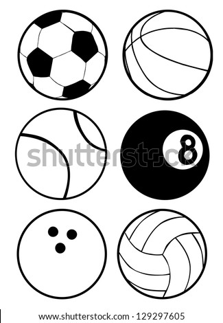 Black And White Sports Balls