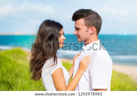 Young couple at outdoors
