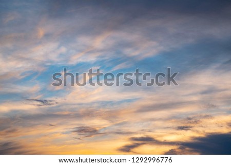 Scenic Sunset clouds  Royalty-Free Stock Photo #1292996776