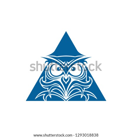 Owl logo - vector illustration.  - Vector