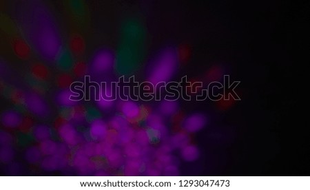 Colorful beautiful blurred bokeh background with copy space.multicolored light spots on dark background, defocused