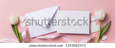 Romantic letter. Valentine's day, Mother's day background