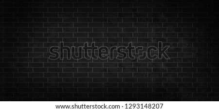 Brick wall textures. Black brick wall background.
