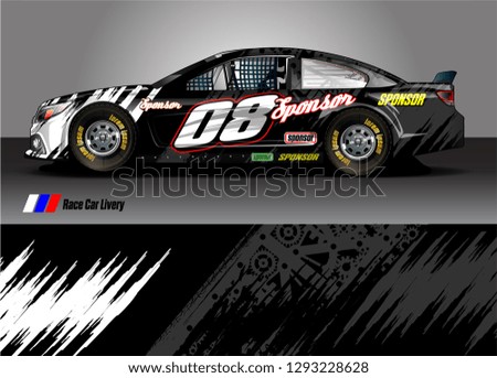 car livery Graphic vector. abstract racing shape design for vehicle vinyl wrap background 