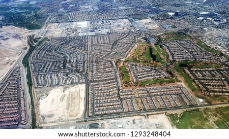 Aerial View of Vegas Subdivision