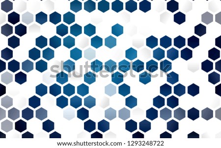 Light BLUE vector layout with hexagonal shapes. Design in abstract style with hexagons. Pattern for ads, leaflets.