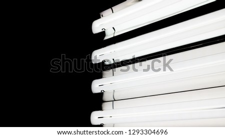 fluorescent light tubes. lighting equipment for photo or video production