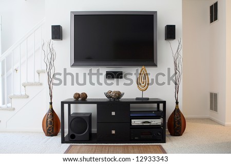 Home theater in living room Royalty-Free Stock Photo #12933343