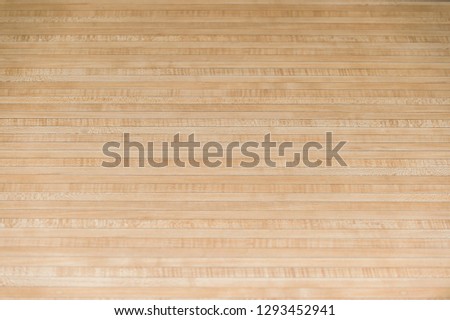 Parquet wood floor of bowling sport
