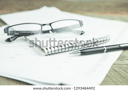 business concept documents on the desktop