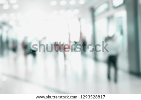Abstract blur superstore interior or shopping mall interior for background
