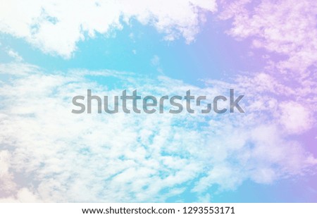 In the summer sky was tinted with pastel colors.Background concept.Clouds pastel colors.