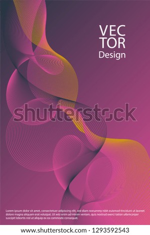 Curved lines ripple texture fluid geometric shapes abstract backgrounds, cover page layouts set. Curve wavy lines fiber blend gradients, flowing waves ripple. Cool curve intersecting lines texture.