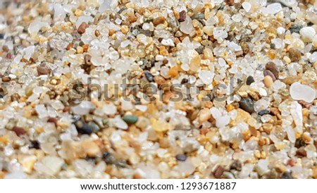 Close up to sands as texture