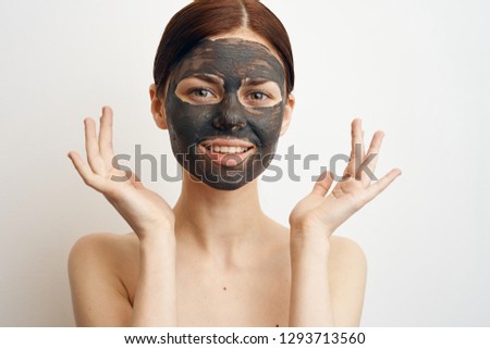 fresh skin of the face young woman