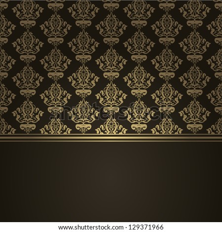 Vector square brown luxury background