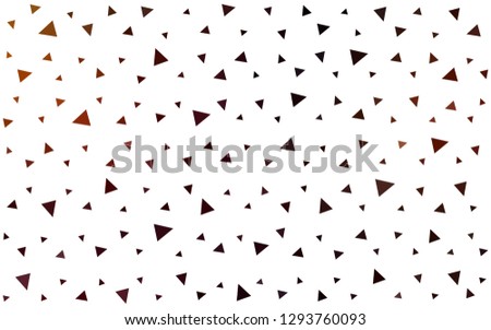 Dark Red vector  abstract polygonal template. Elegant bright polygonal illustration with gradient. Triangular pattern for your design.