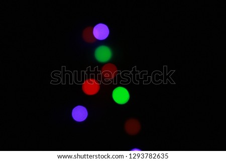 Abstract multicolor defocused bokeh lights background