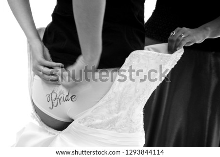 Bridal Garments Black and White