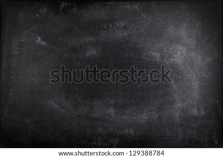 Chalk rubbed out on blackboard Royalty-Free Stock Photo #129388784
