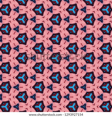 handmade raster seamless ethnic pattern with fabric and textile texture. using navy blue, black, white, pink, olive, green, red, magenta, turquoise colors.
